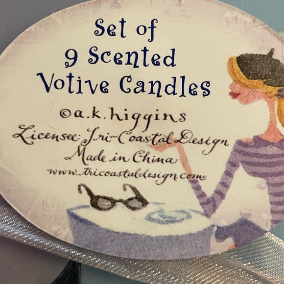 Tri Coastal Design a k higgins Set of 9 scented Votive Candles - Picture 3 of 6
